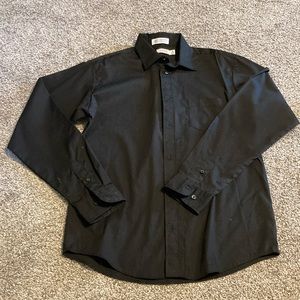 NWOT Izod black button down shirt, boys size 18